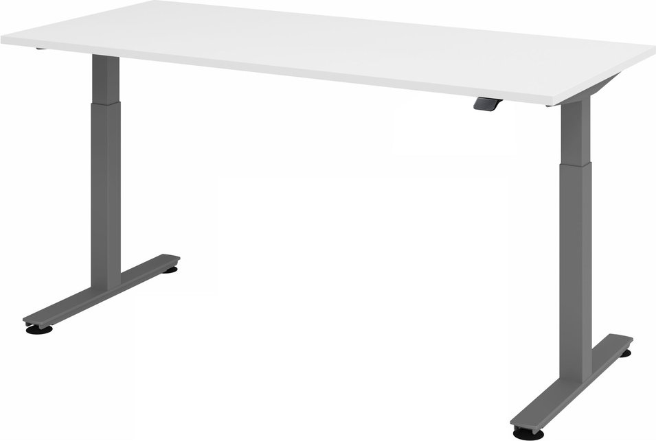 XMST 19 G | 180x80 | Schreibtisch elektrisch höhenverstellbar - Weiß 180 x 80 elektrisch höhenverstellbar