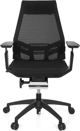 GENIDIA SMART BLACK | Netz - Profi Bürostuhl Schwarz