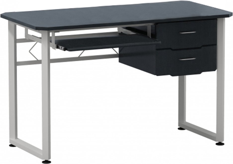 WORKFLOW | 120x60 - Schreibtisch Graphit / Weiß