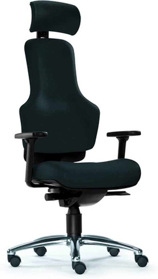 ZERO O1 - High End Bürostuhl Schwarz Stoff