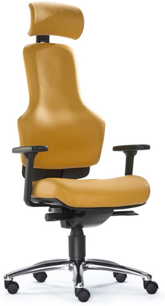 ZERO O1 - High End Bürostuhl Leder Ocker