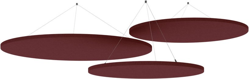 ADSRB1 | Akustik-Deckensegel | rund - Zubehör Rot