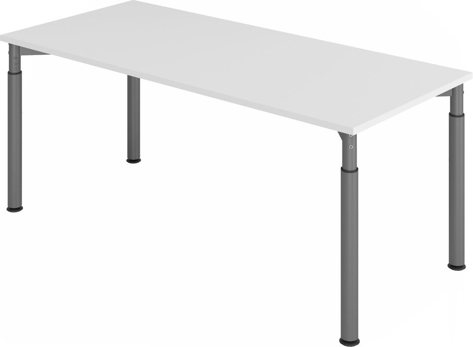 YAMA 19 G | Schreibtisch - 180 x 80 höhenverstellbar Grau/Graphit