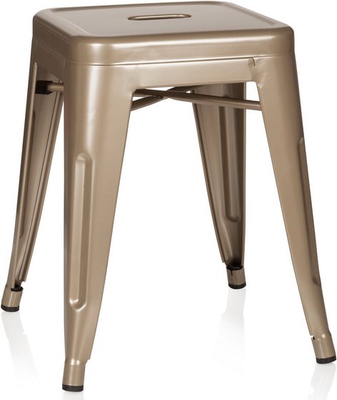 VANTAGGIO - Bistrohocker Champagner metallic