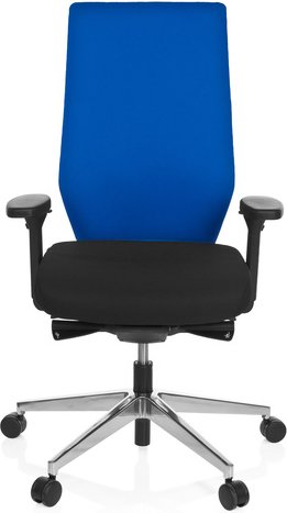 PRO-TEC 700 - Profi Bürostuhl Schwarz / Blau