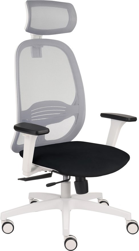 NODI WS HD | Netzstoff / Samt - Profi Bürostuhl Schwarz