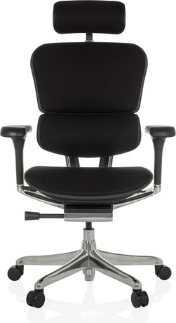 ERGOHUMAN GEN2 | Stoff - Luxus Chefsessel Schwarz