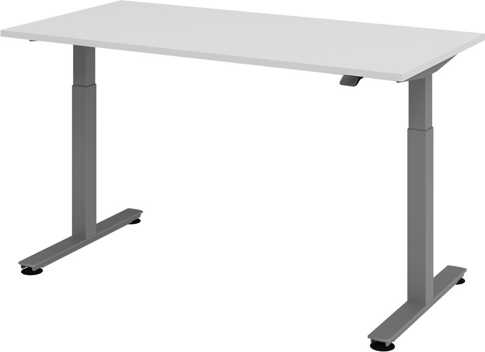 XMST 16 G | 160x80 | Schreibtisch elektrisch höhenverstellbar - Grau 160 x 80 elektrisch höhenverstellbar