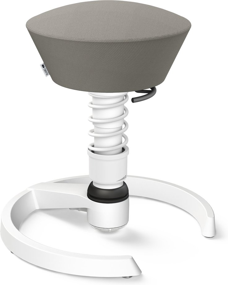 Thumbnail - AERIS SWOPPER MIT GLEITER - Swopper Low Wollmischung Grau Gestell Weiß