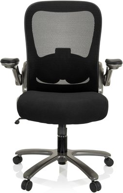 INSTRUCTOR T I | Stoff/Netz - XXL Drehstuhl Schwarz