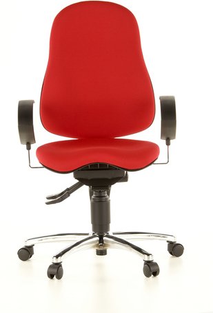 SITNESS 10 - Profi Bürostuhl Rot Stoff