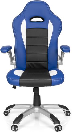 GAME SPORT - Gamingstuhl Schwarz / Weiß / Blau