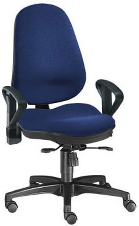ZERO 10 - Profi Bürostuhl Blau Stoff