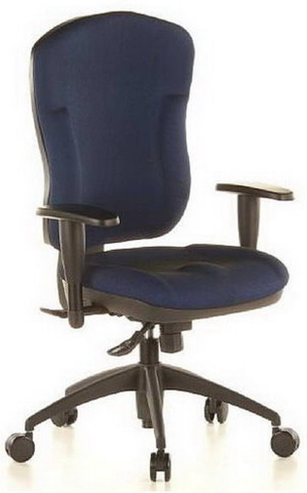 WELLPOINT 30 K2 - Profi Bürostuhl Blau Stoff