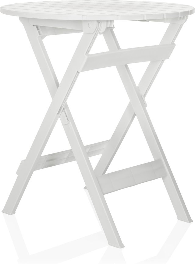 TRAVANO T | Outdoortisch | 62x62 - Klapptisch Weiß