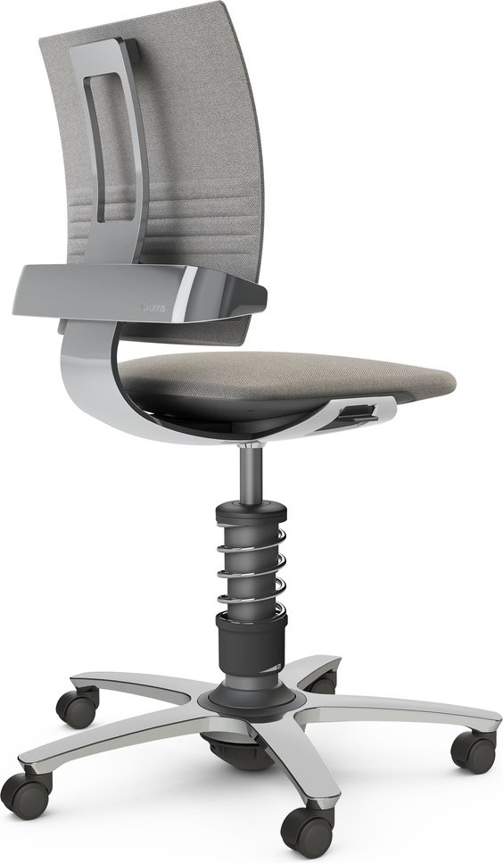 AERIS 3DEE - Swopper Standard Wollmischung meliert Gestell Hochglanz poliert Grau