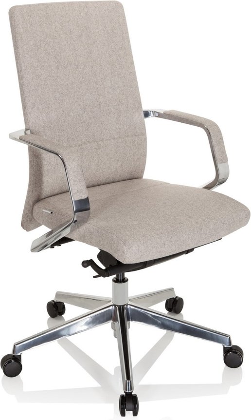 BESSONA - Profi Bürostuhl Beige meliert