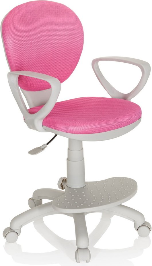 Thumbnail - KID COLOUR G1 - Kinderdrehstuhl Pink / Grau