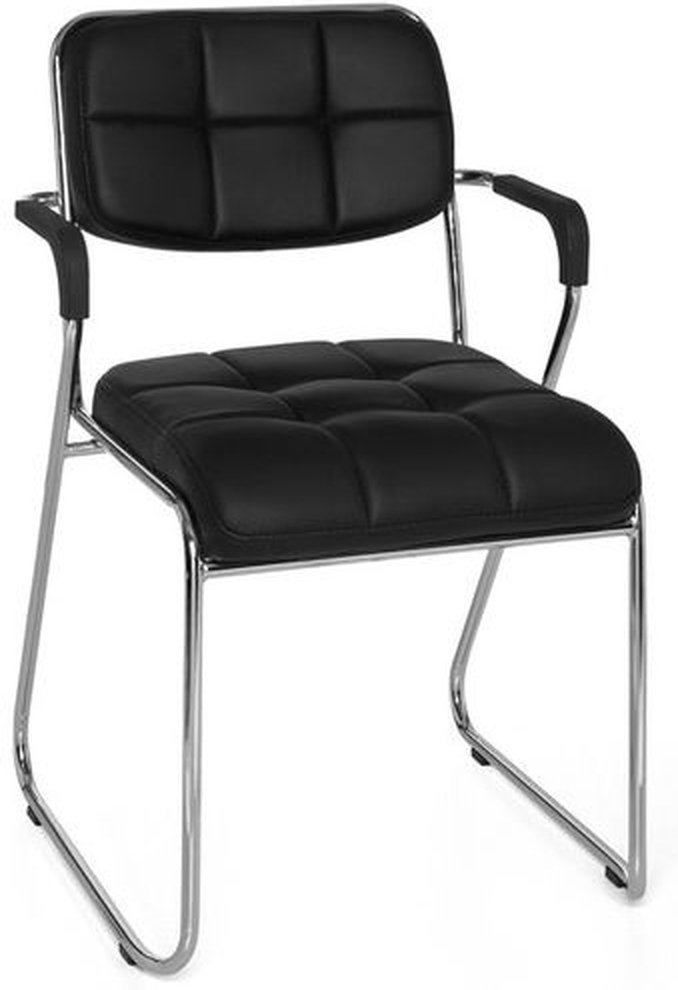 ZANTA - Besucherstuhl Konferenzstuhl Schwarz