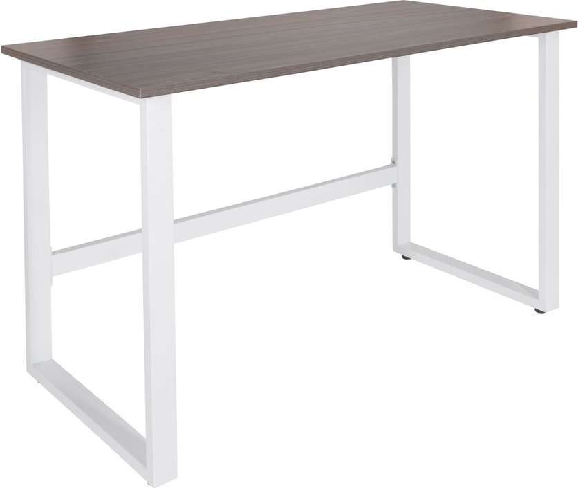 WORKSPACE LIGHT I | 120x60 - Schreibtisch Grau / Weiß