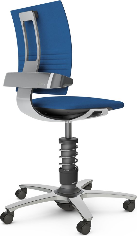 AERIS 3DEE - Swopper Standard Mikrofaser Gestell Hochglanz poliert Blau