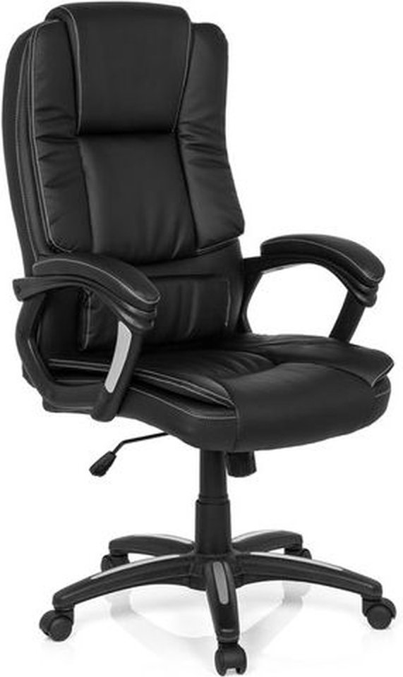 RELAX CL120 - Home Office Bürostuhl Schwarz Buerostuhl24 Kunstleder