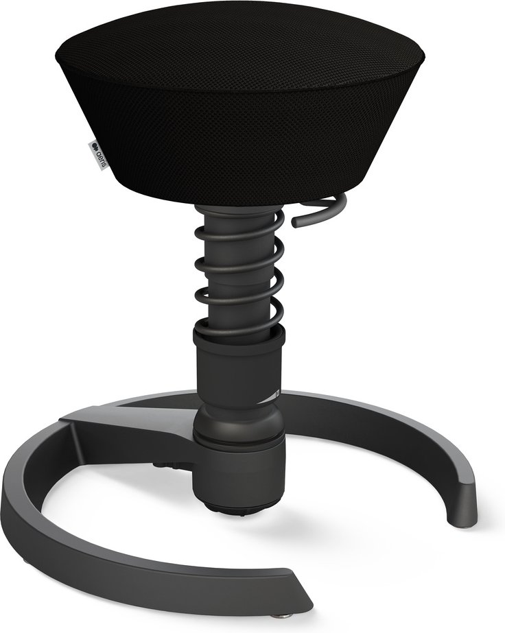 AERIS SWOPPER AIR MIT GLEITER - Swopper Low Schwarz Gestell Schwarz Mesh-Gewebe AIR