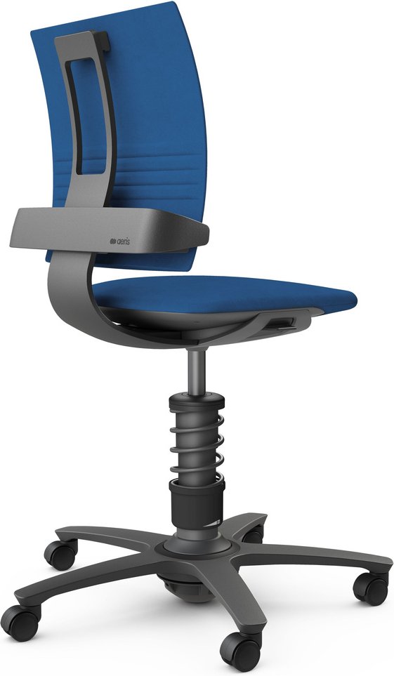 AERIS 3DEE - Swopper Standard Mikrofaser Gestell Schwarz Blau