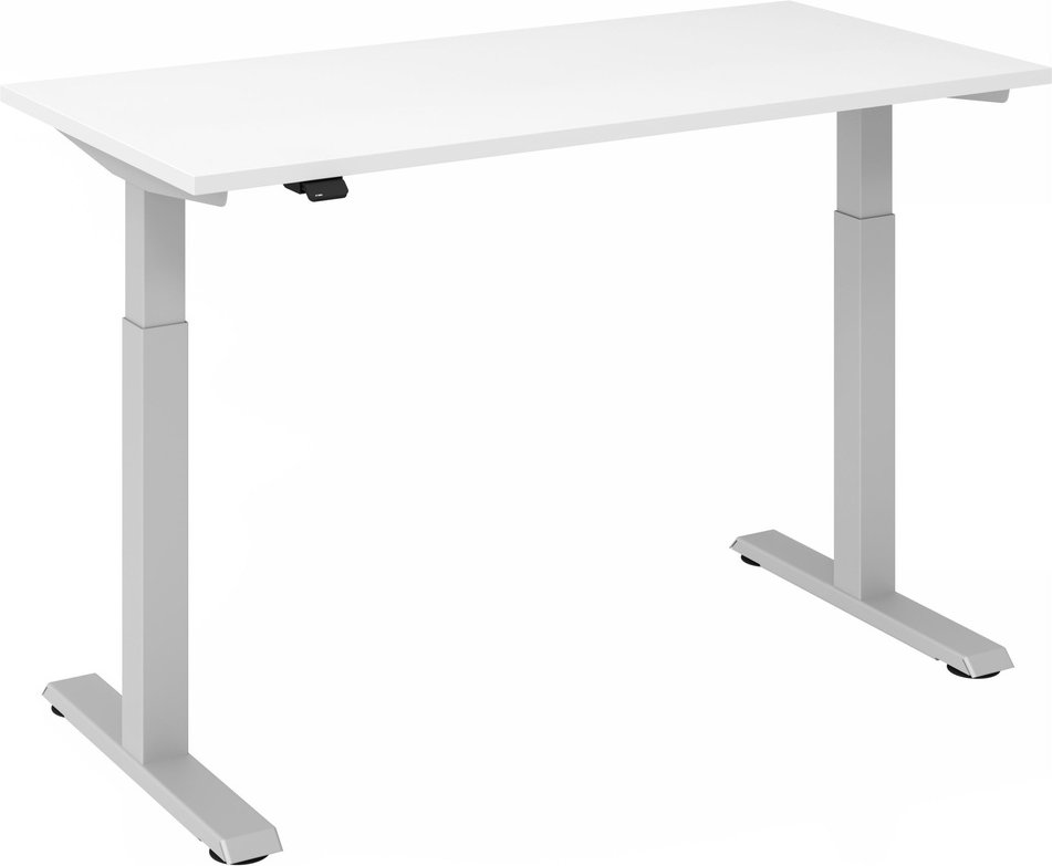Thumbnail - XMST 614 S | Schreibtisch - 140 x 67 elektrisch höhenverstellbar Weiß/Silber