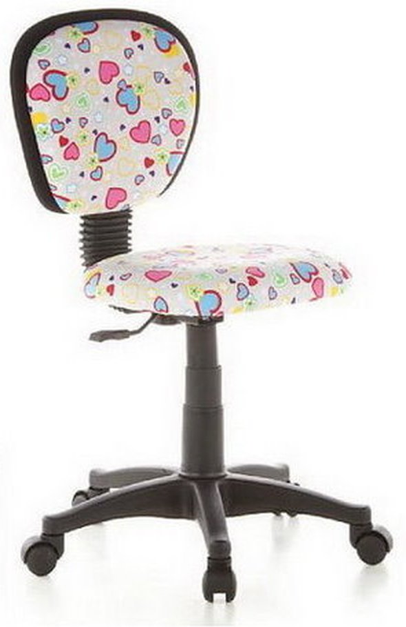 KIDDY TOP - Kinderdrehstuhl Motiv Flowers & Hearts