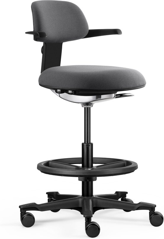 TOP WORK 40 - Arbeitsstuhl Schwarz/Dunkelgrau