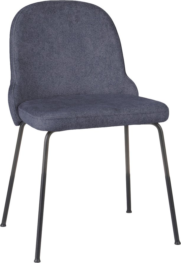 BELLA BLACK S - Vierfußstuhl Blaugrau