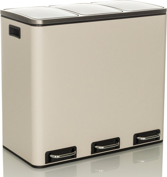 Clean 9 | 3 x 18L - Mülleimer Beige