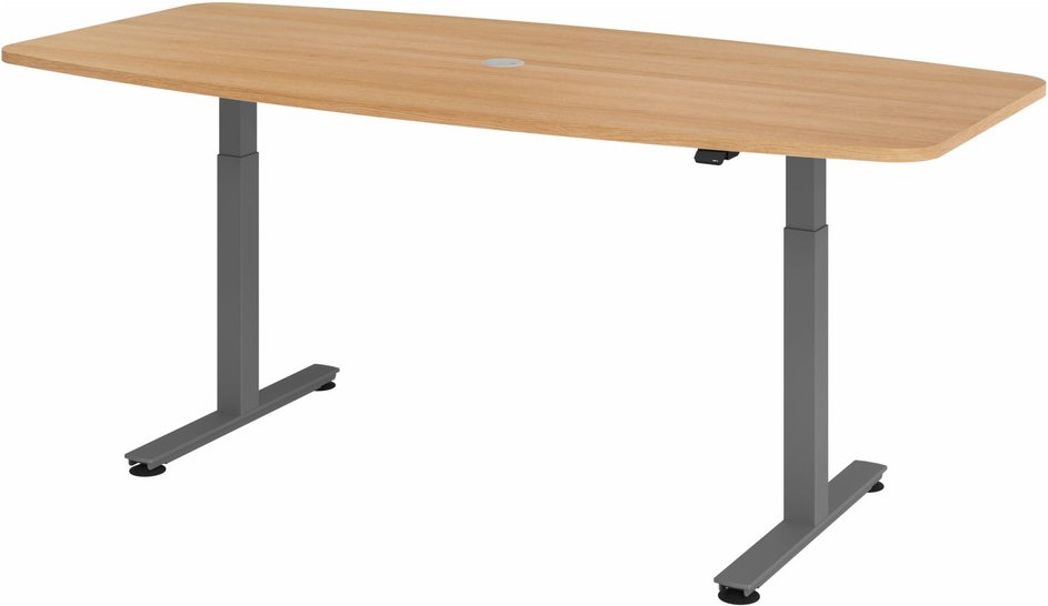 XMST 22 G | 220x103 | Schreibtisch elektrisch höhenverstellbar - Eiche 220 x 103 elektrisch höhenverstellbar