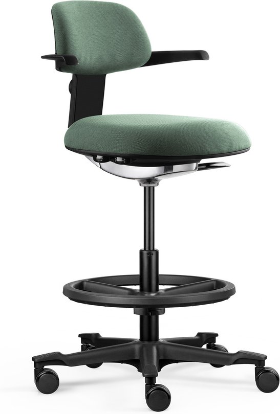 TOP WORK 40 - Arbeitsstuhl Schwarz/Grün