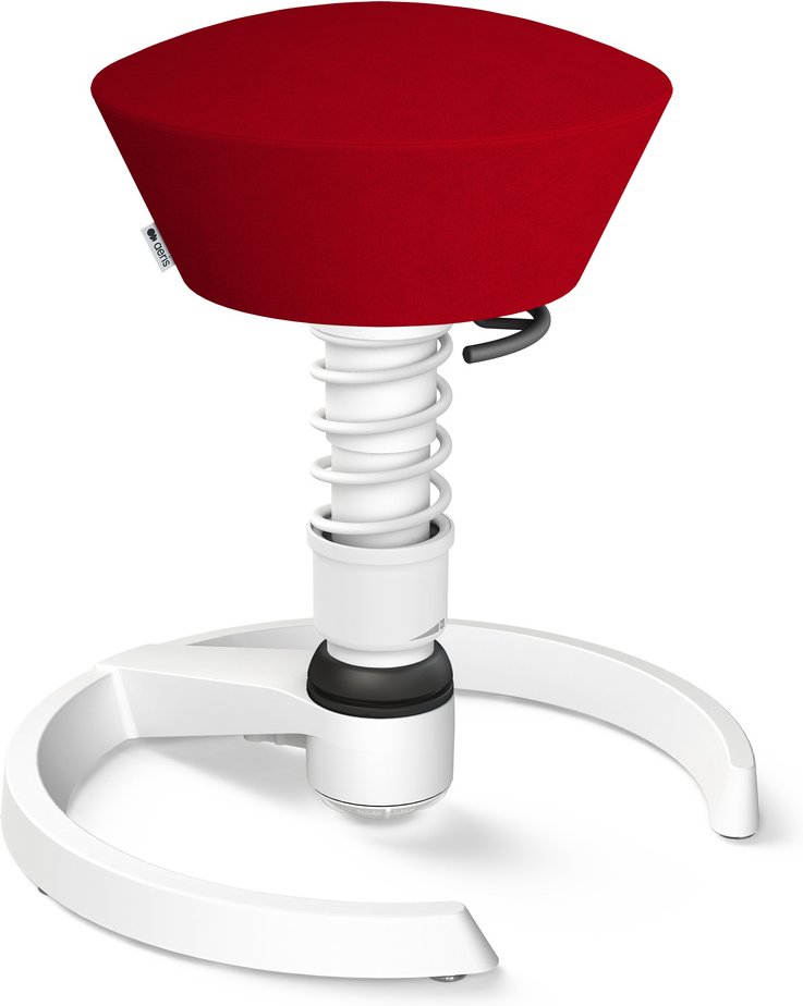 AERIS SWOPPER MIT GLEITER - Swopper Low Mikrofaser Rot Gestell Weiß