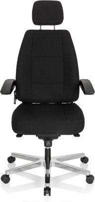 24 HOURS I - XXL Drehstuhl Schwarz