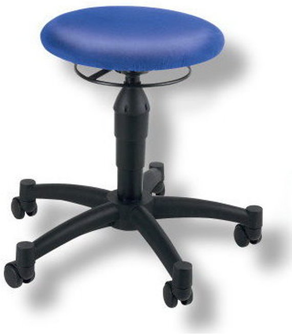 Thumbnail - BALANCE 10 - Drehhocker Blau Stoff