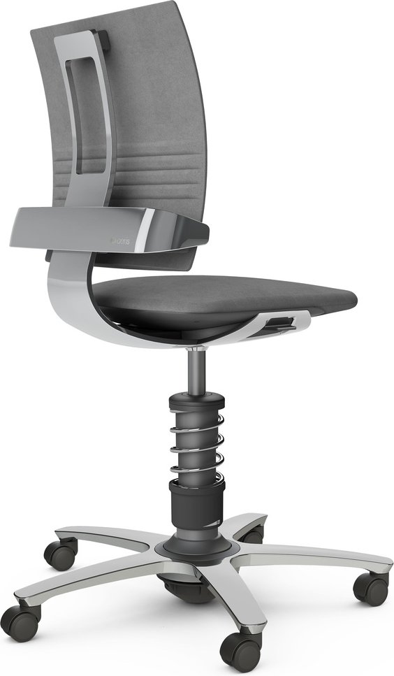 AERIS 3DEE - Swopper Standard Mikrofaser Gestell Hochglanz poliert Grau