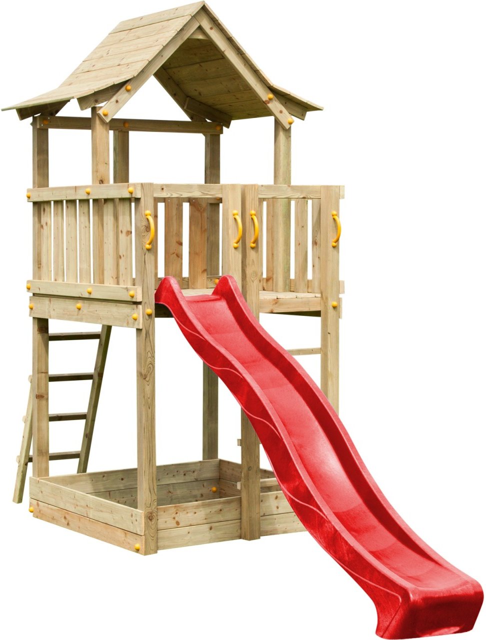 Thumbnail - Spielturm PAGODA mit Rutsche Rot 120 m