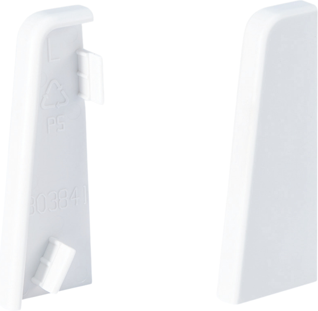 Endkappe Profil 3 PK Fußleiste (Set) 2001 Weiß