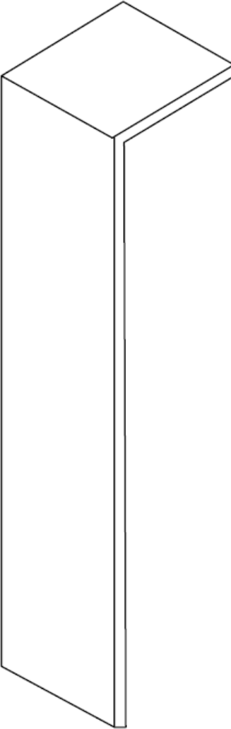 Verbindungsstück selbstklebend Profil 9 PK 19 PK Fußleiste Weiß 2001 (2erPack)