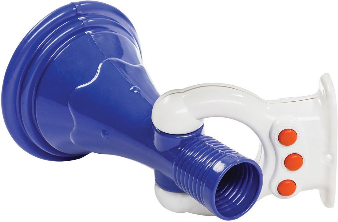Megaphone mit Geräuchen WeißBlau