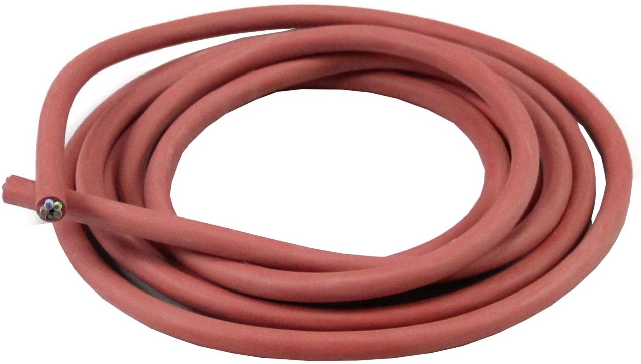 Sauna Silikonkabel Saunakabel 5x25mm StarkstromanschlussSteuergerät