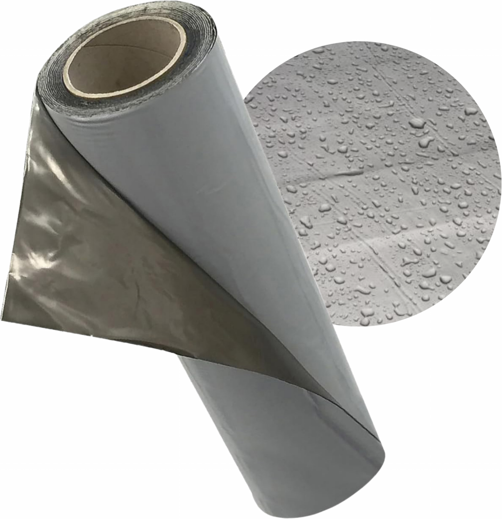 Selbstklebende Alu Dachfolie Dachpappe wetterfest UVbeständig Ideal für alle Dächer 5x1m Silbergrau