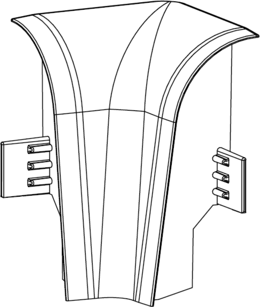 Innenecke Profil 2 PK Weiß 2001 (4erPack)