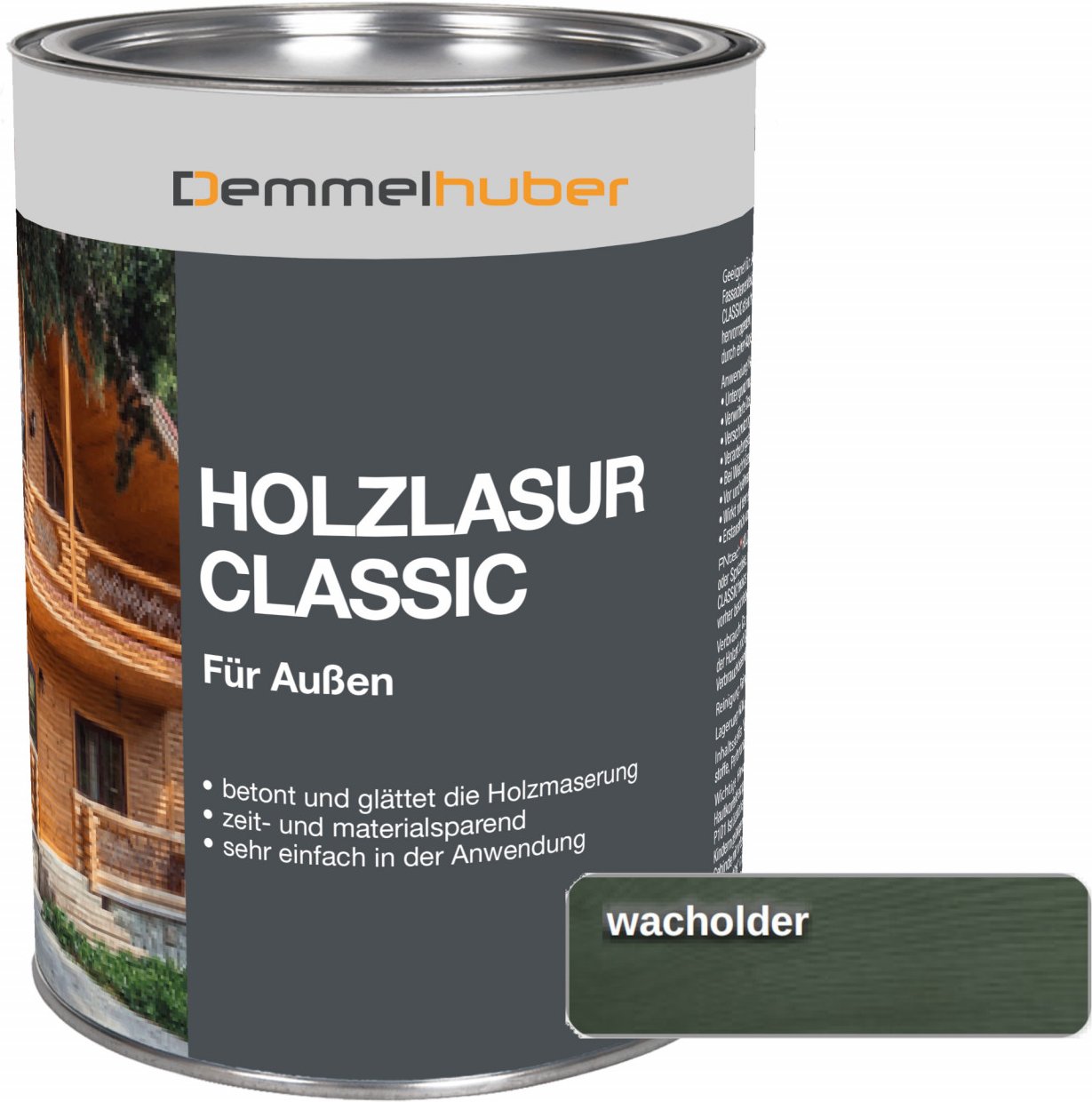 Holzschutzlasur CLASSIC Wacholder 25 Liter