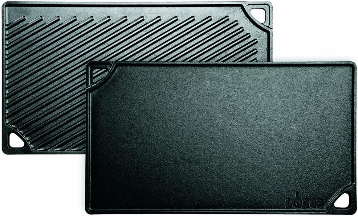 Grillplatte Gusseisen 425 x 24 cm IRON GRIDDLE