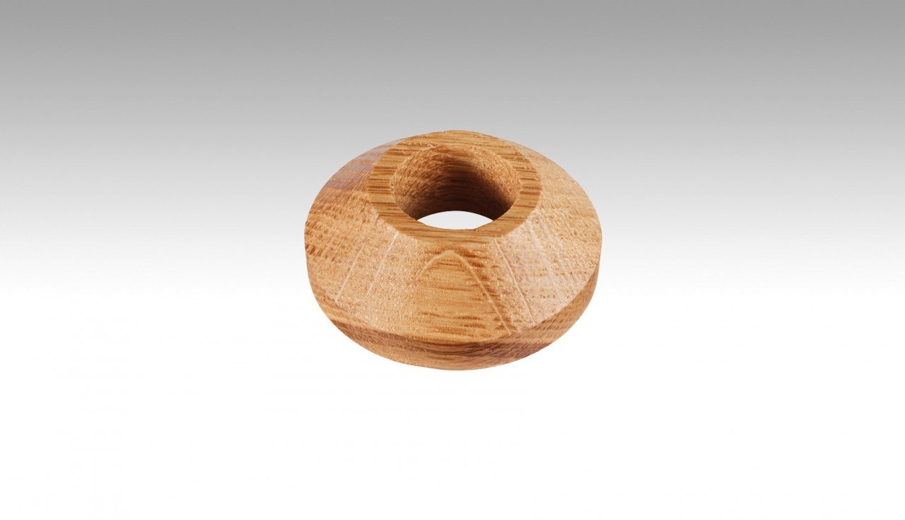 HeizkörperRosetten Eiche 001 22 mm