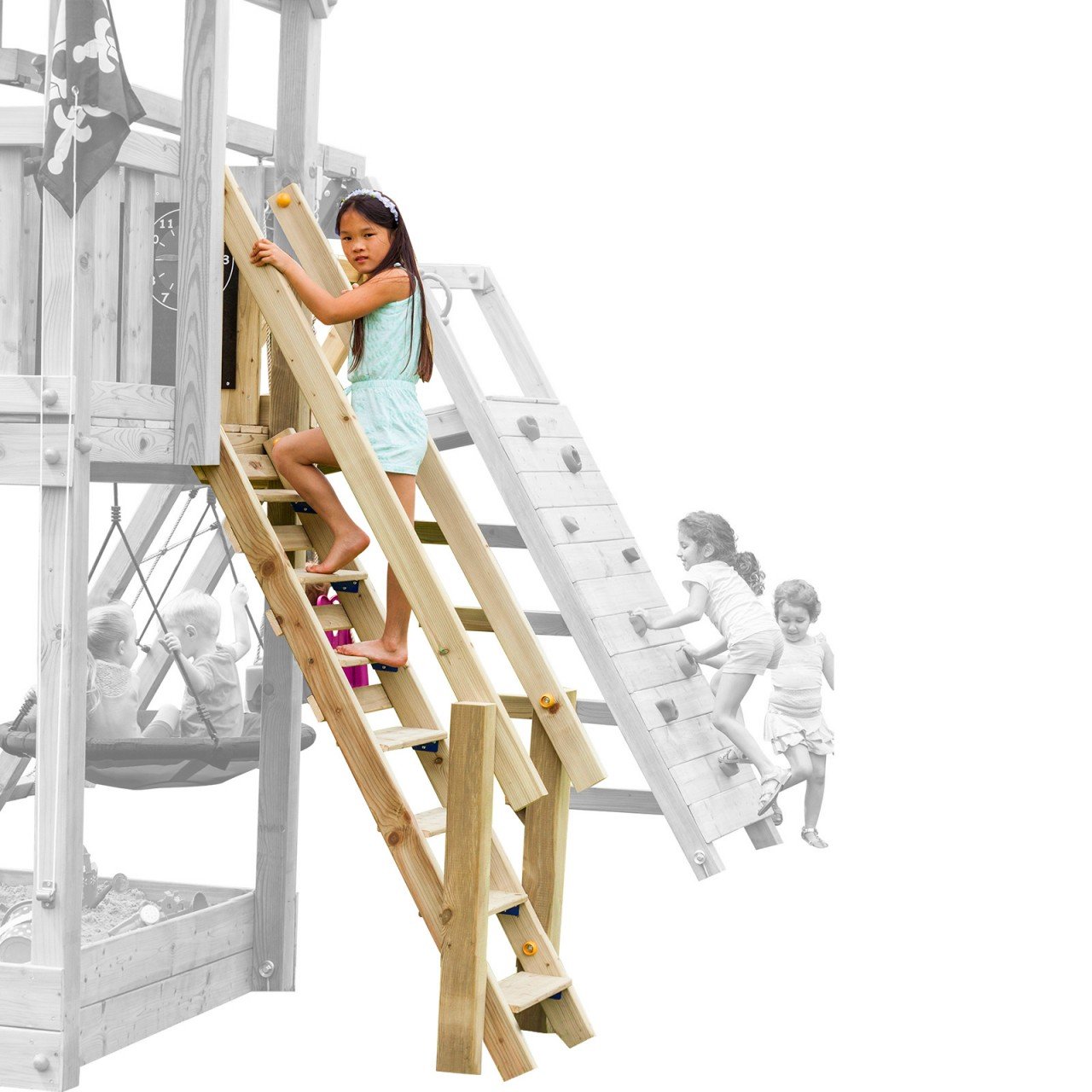 Anbaumodul Treppe STEPS für Spieltürme